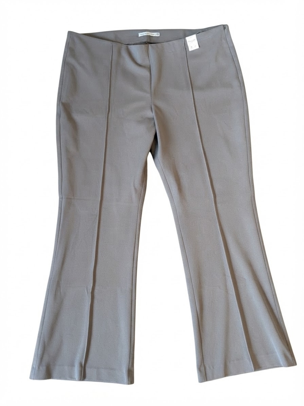 Abercrombie & Fitch Tailored Flare Pants Gray Size 33S / 16S Quiet Luxury Career